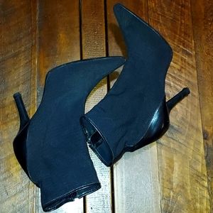 Via Spiga black pointy heeled boots